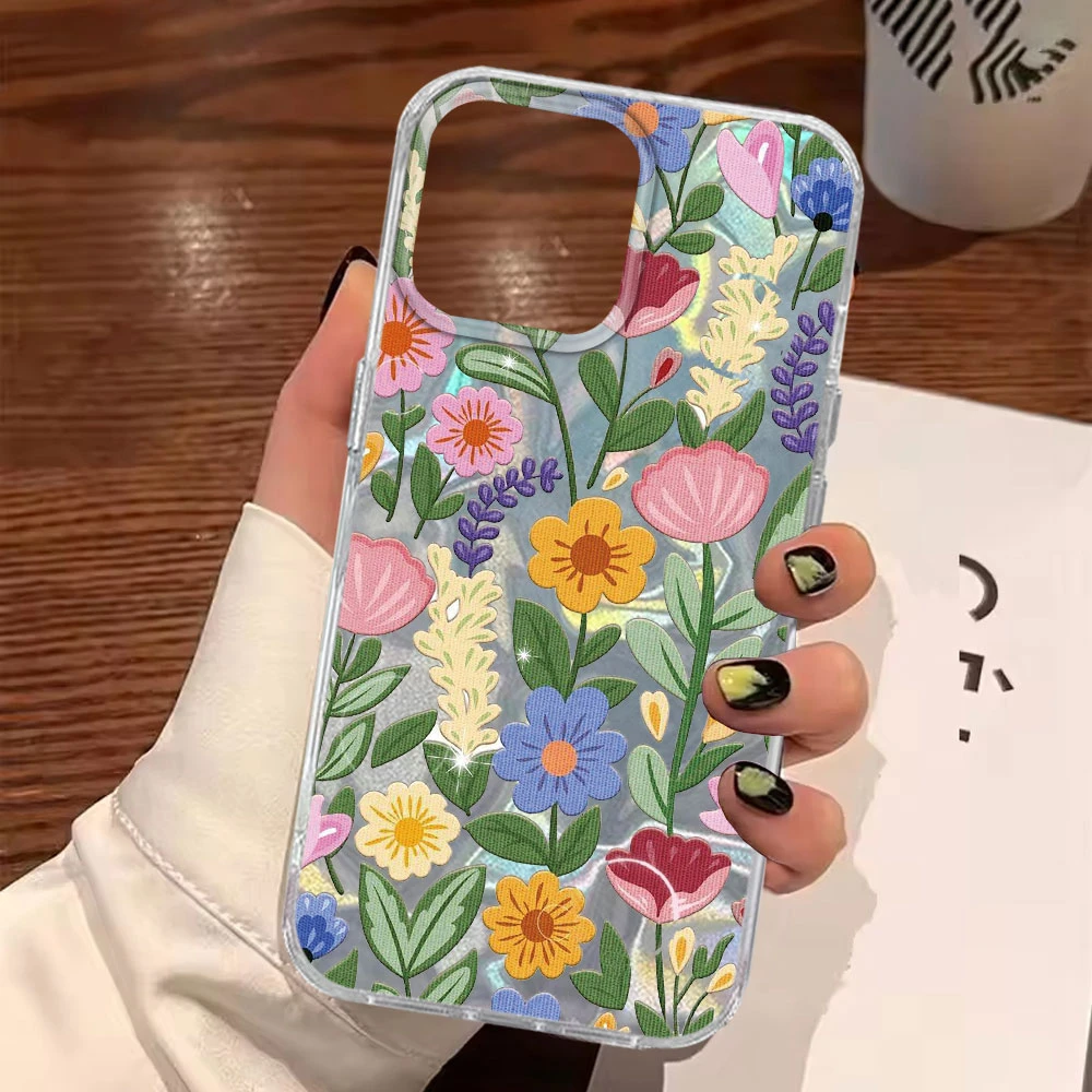 Elegant Blue Rose Flower Girls Phone Case Cover