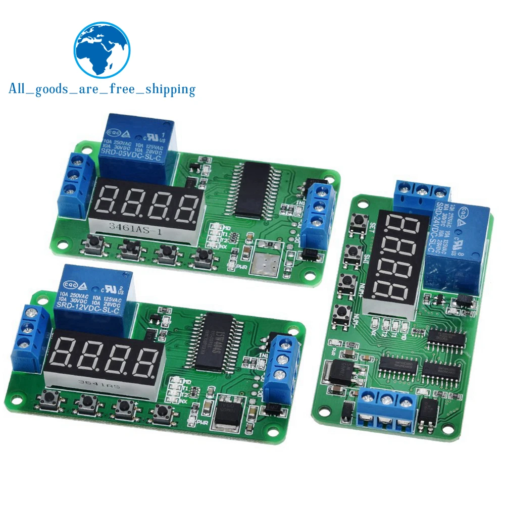 CE030 TZT DC 5V 12V 24V Multifunktions-Verzögerungsrelais Zeitschalter Ein-/Ausschalten des SPS-Moduls