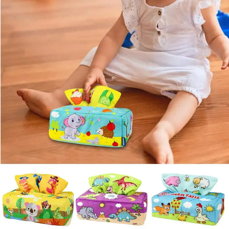 

Kids Tissue Box Pull Toy Montessori Toys Magicc Tissue Box Baby Educational Learning Activity Sensory Toy For Kids Gifts