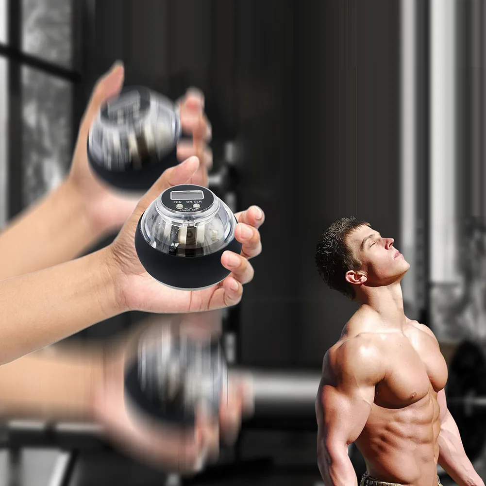 Self-Starting Wrist Power Gyro Ball Wrist Trainer Ball Hand Wrist Forearm Trainer for Strengthen Arms Fingers Bones and Muscles