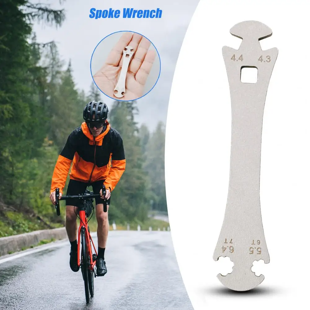 Sturdy Bike Spoke Tool Compact Stainless Steel High Hardness Bicycle Spoke Wrench for Mavic Spoke Bicycle Repair Tools