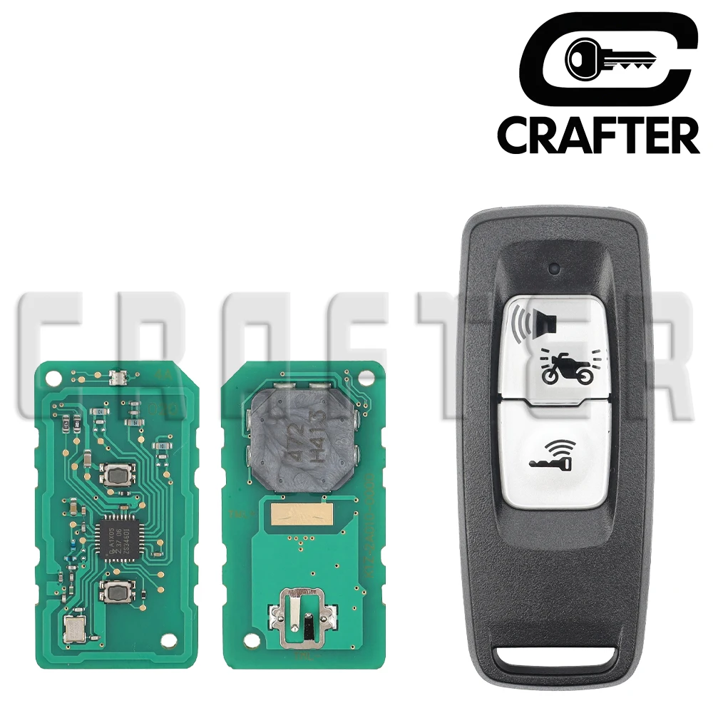 Key Crafters 35111-K1Z-U11 35121-K1Y-D11 ID 47 CHIP 433.92MHz Smart Remote Key For HONDA Motorcycle PCX160/125 Forza 2021+