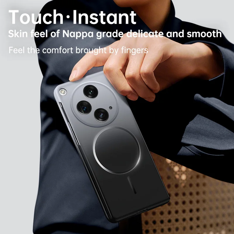 Delicate and Skin-friendly Gradient Strong Magnetic Phone Case with Camera Protection