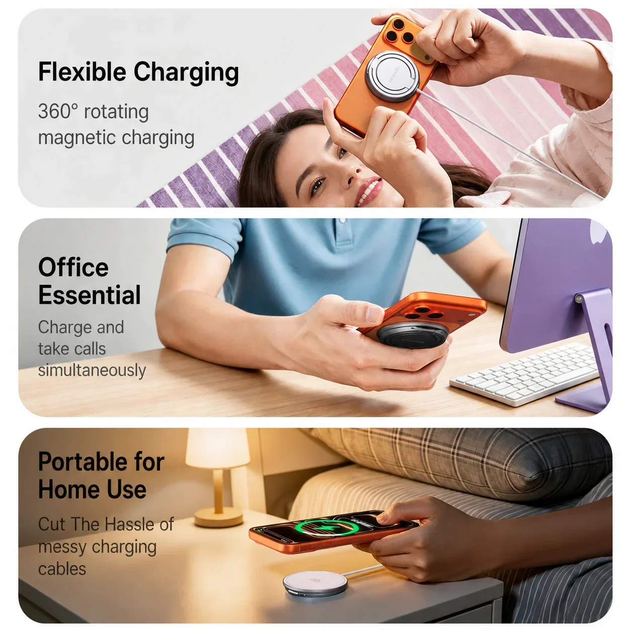 25W Qi2.2 Fast Charge Wireless Charging Station