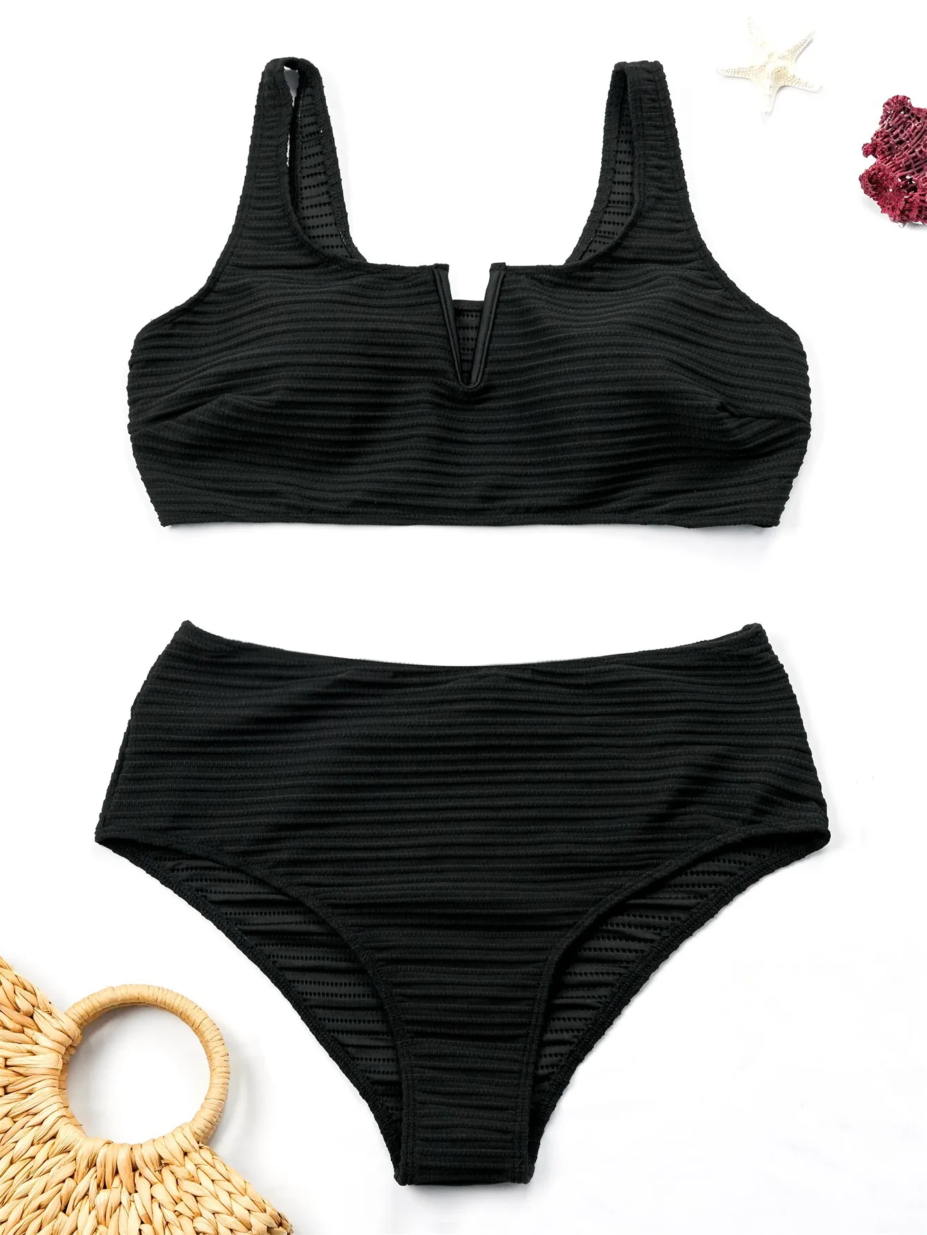 Tankini Plus Size Swimwear Women Bikini Set Two-Piece Swimsuit Female Bathing Suit Beachwear Swimming Suit Monokini