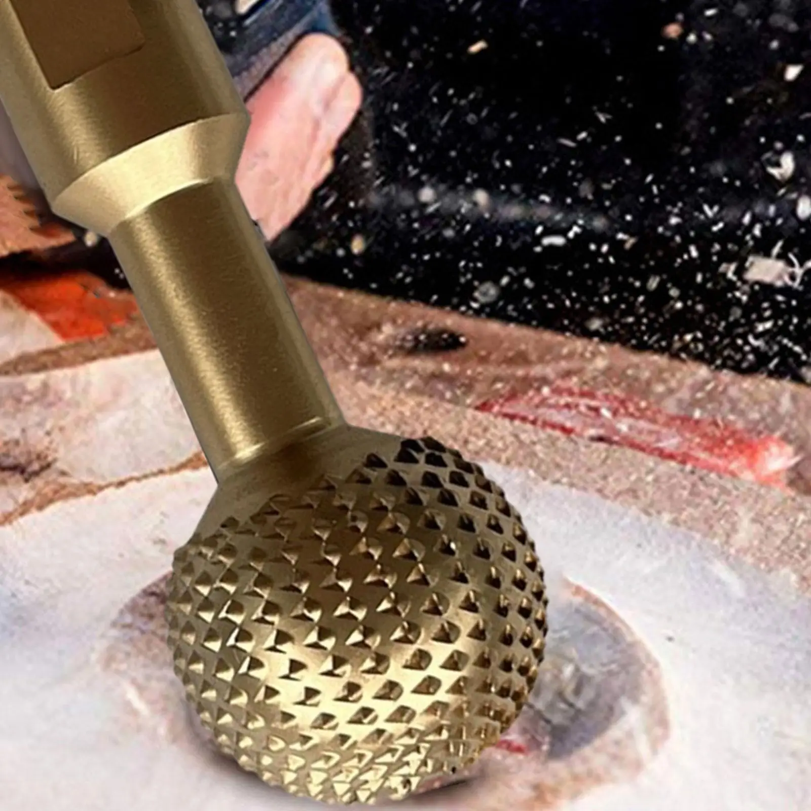 Sphere Rotary Burr Drilling Bit Ball Grinding Head Accessories Carbon Steel for Angle Grinder Grinding Wood Carving Engraving