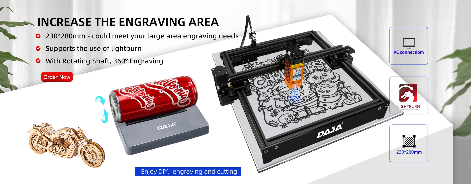 DAJA M1 Pro Fiber Laser Engraver Portable Business Laser Marking Machine  for Fast Precise Engraving Plastic Leather All Metals