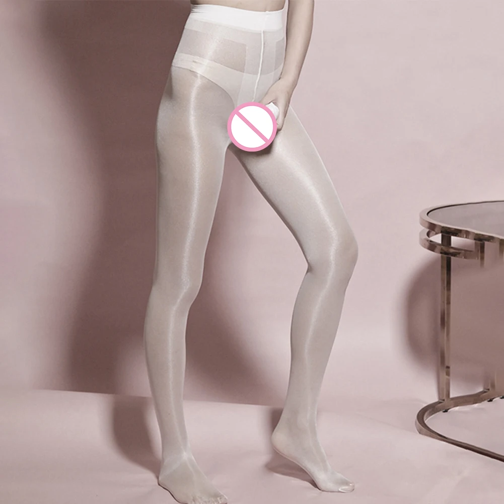 Men Stockings Mens Pantyhose Sexy Men's Oil Shiny See Through Pantyhose JJ Pouch Stockings Underwear Ultra Thin Tights Elastic Man Leggings Lingerie