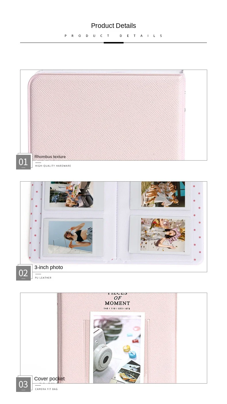 MyGiftHome 64 Pockets Photo Album for Fujifilm Instax Mini Film