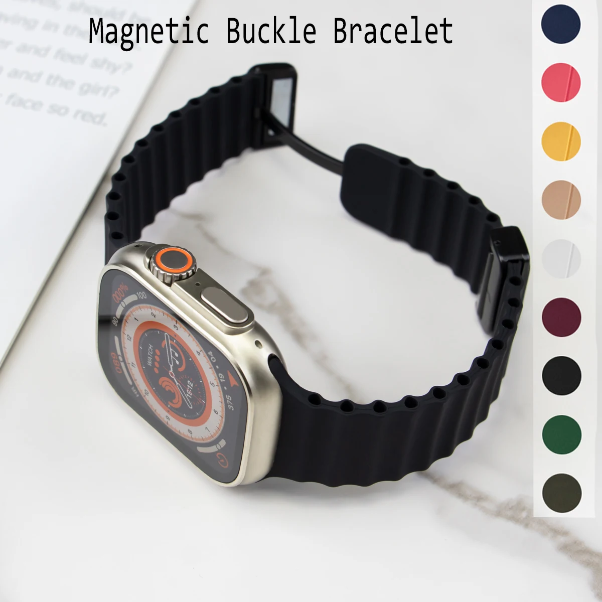 Magnetic Buckle Silicone Bracelet