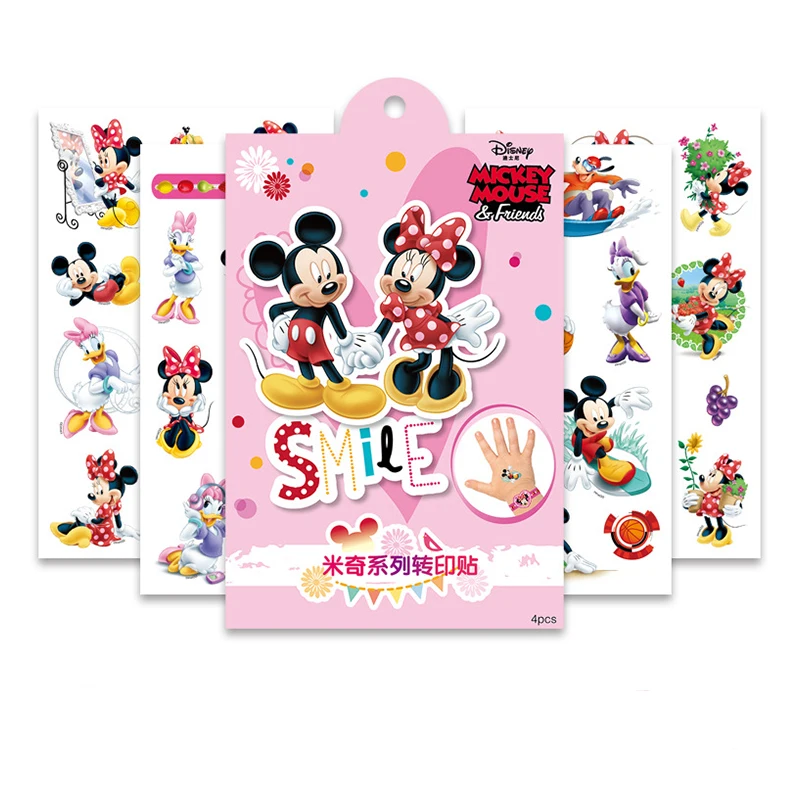 Disney sticker Frozen elsa Anna Princess Tattoo sticker Makeup Toys Nail Stickers Princess Party decoration kids toys 4pcs/lot