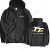 autumn mens Fashion New Isle of Man TT Race Logo Men's Black  jacket Size S To 4XL - 100% Cotton Funny hoodies  long sleeve 2