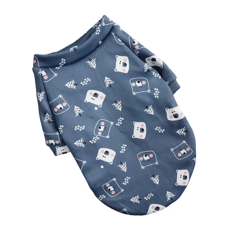 thumbnail image 1 of Ropa para mascotas Sudadera de felpa de dos patas con estampado de dibujos animados para primavera, otoño e invierno, suéter para perro, gato, suministros para perros, 1 of 5