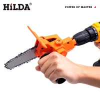 HILDA Profession Conversion Head Kits Electric Chain Saw Adapter Electric Drill Converter Attachment Woodworking Pruning Tools 2