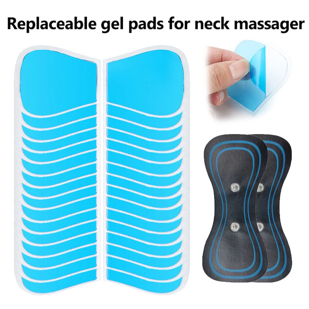 Electrode Pads Muscle Stimulator Neck Massager Gel Pads for EMS Neck Massager Replaceable Muscle Massager Sticker Gels Muscle Stimulator Sticker Physiotherapy Accessories