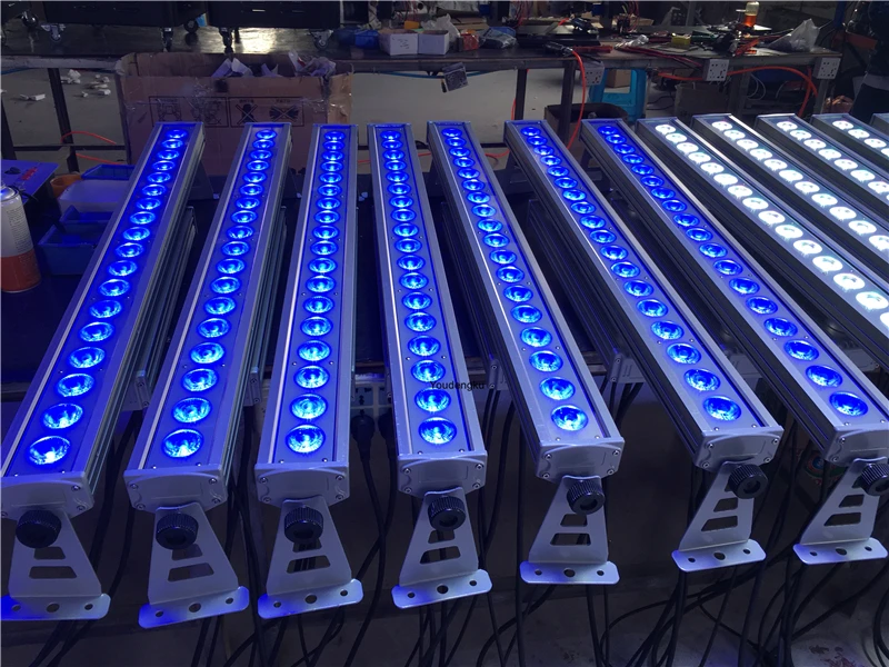 6 pieces  individually control Waterproof 18x18w rgbwa uv dmx wall washer led ig