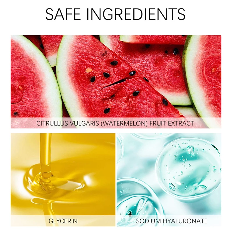 Watermelon Glow Niacinamide Dew Drops Serum Brightening Makeup Primer Cream Moisturizer Facial Serum Skincare Liquid Highlighter