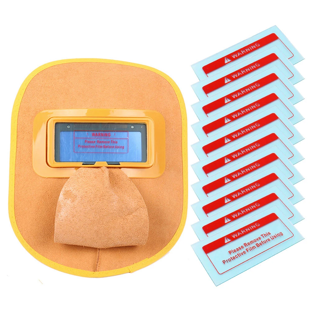 

Cowhide Leather Welding Face Protector Solar Powered Helmet High Sensitivity Arc Detection Comfortable and Breathable Design