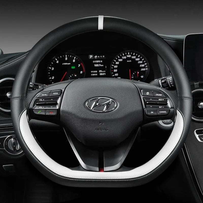 Elegant 38cm Car Steering Wheel Cover - Luxurious Auto Accessory