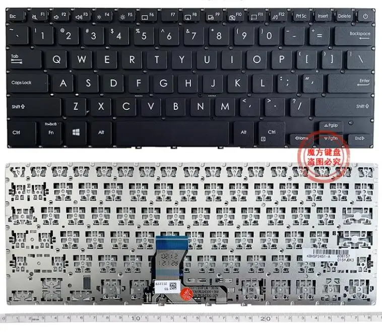 

Клавиатура US для ноутбука ASUS P2451 P2451F P2451FA P2451FB P2541 P2541F, Черная