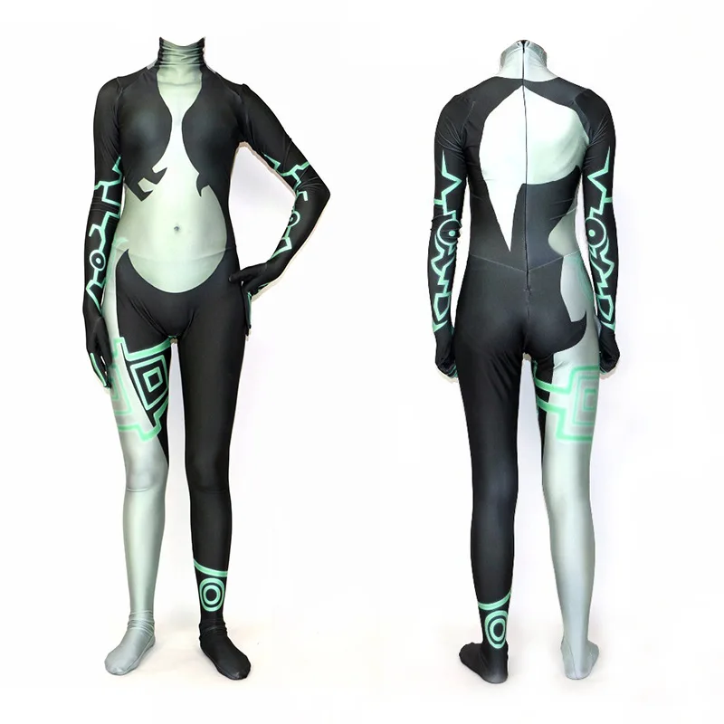 Gioco Twilight Princess Costume Cosplay Ladies Midna Zentai Tuta Costume Scimmia Halloween Carnival Party Donna Bambini Body