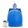 사우나 Portable Steam Sauna 1 Person Folding Sauna Tent at Home with 900W & 2L Steamer Generator Home SPA Blue 찜질 1