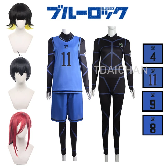 Anime Blue Lock Bachira Meguru Cosplay Costume Football Jersey