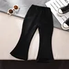 Spring Autumn Baby Girls Pant Korean Version Children Flared Pants 1-6Year Kid Leggings Solid Fashion Boot Cut 2
