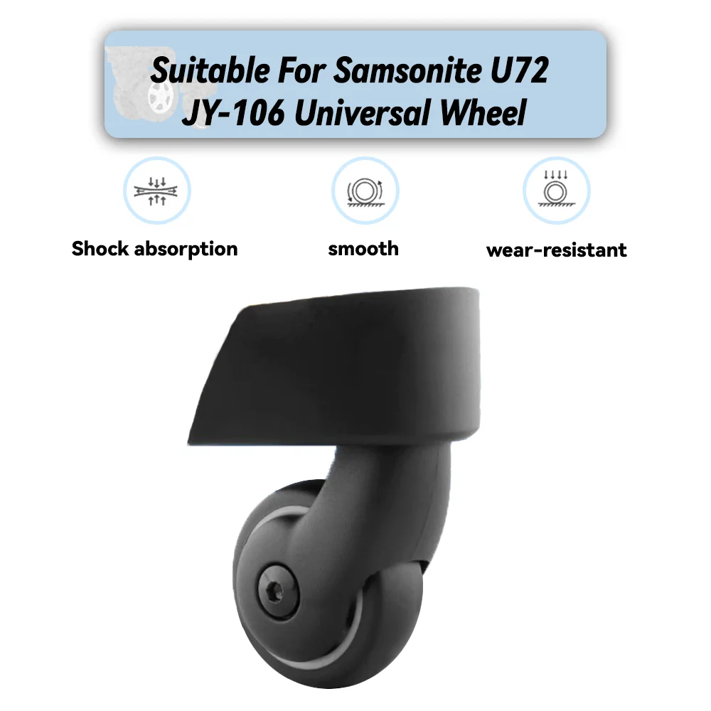 

For Samsonite U72 JY-106 Universal Wheel Replacement Suitcase Rotating Smooth Silent Shock Absorbing Wheel Accessories Wheels