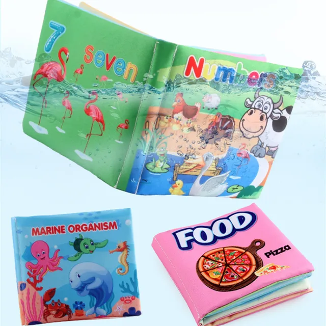 0-36M Sensory Cloth Book Baby Toys Baby Early Learning Toy Animal Cloth Book Parent-child Interactive Educational Toy Montessori 4