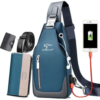 Borsa da petto da uomo Nuova moda stile coreano Sport casual Borse a tracolla da petto Oxford a prova di acqua per uomo Borsa a tracolla a tracolla