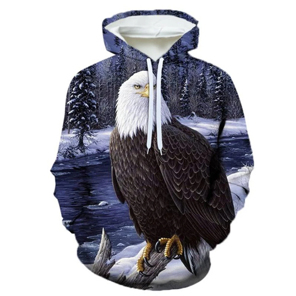 

Vintage Eagle Graphics 3d Print Men's Laxity Hoodie Casual Oversized Pullover Popular Streetwear Fashion Tops Trend Men Clothing