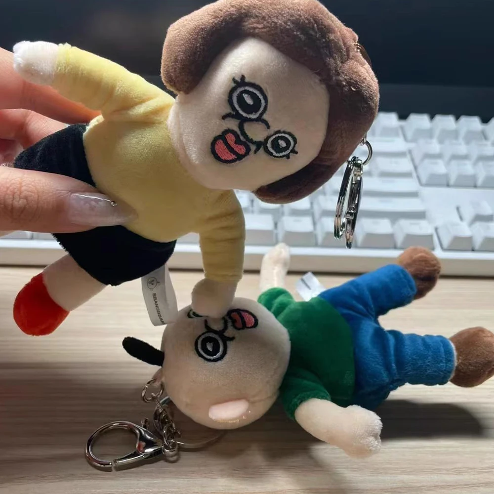 【Toys & Goods】 Bbangbbang Doll Keyring 15cm Cute Bbang Bbang Plush Keychain Yuzhi Soft Toy Pendant