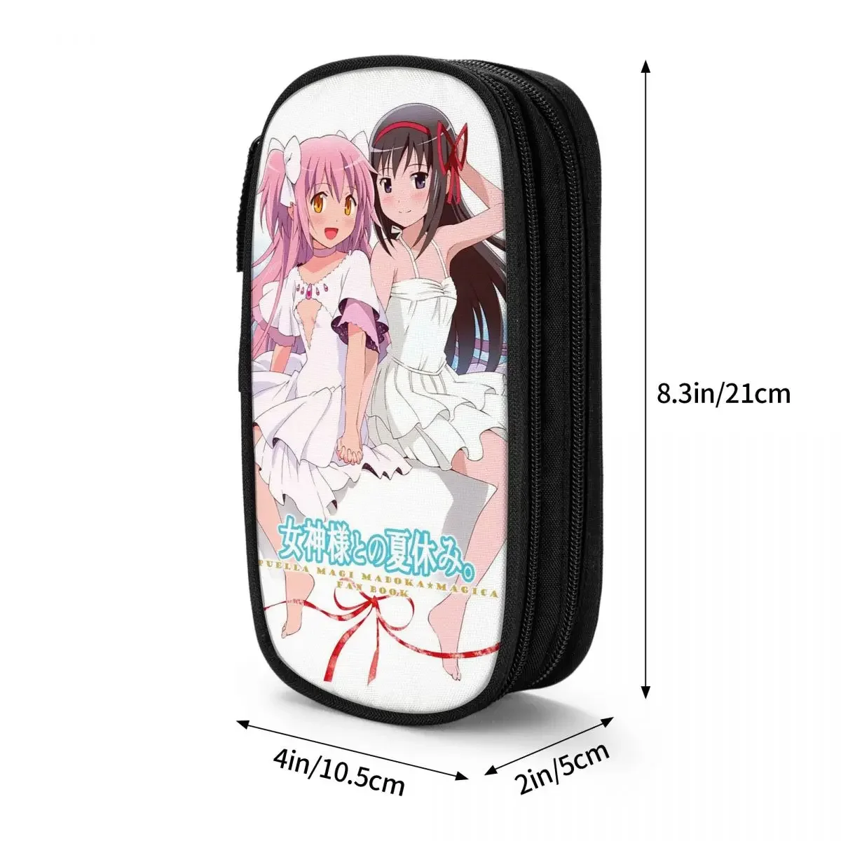 Akemi Madoka Pencil Cases Puella Magi Madoka Magica Pencilcases Pen Holder for Student Large Storage Bags Students Stationery 6