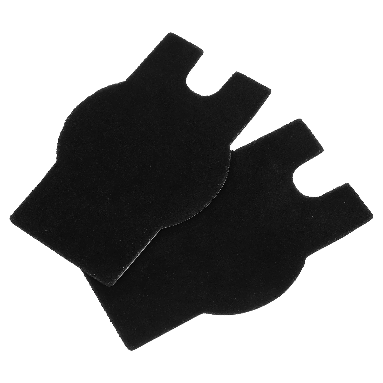 

2 Pcs Erhu Non-slip Mat Anti Instrument Accessory Cushion Work Nonslip Cowhide for Guitar Mats
