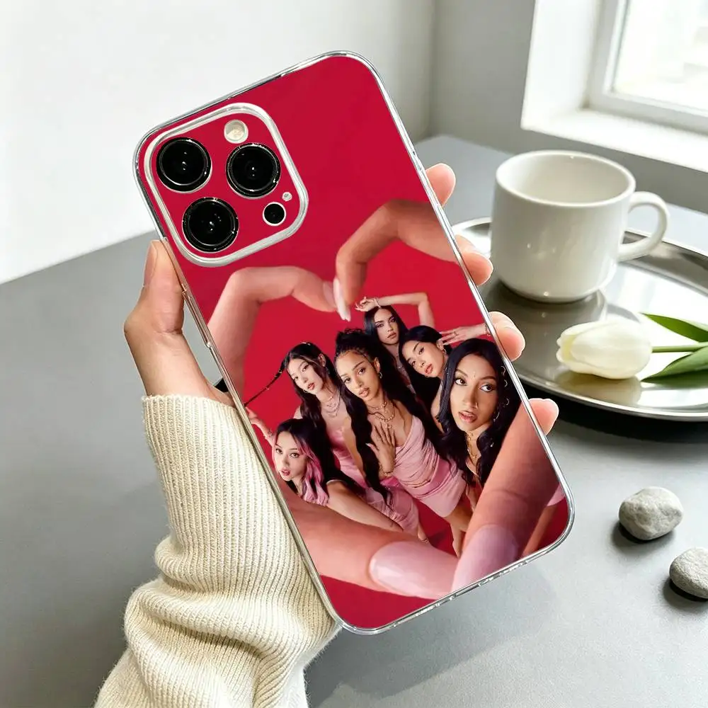 KATSEYE Stylish Transparent Kpop Idol Phone Case