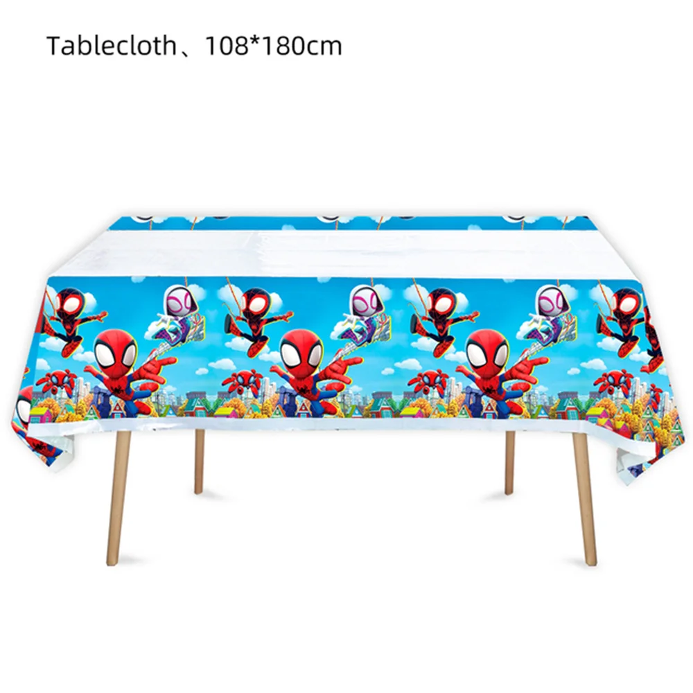 Spidey and His Amazing Friends Birthday Party Supplies and Decoration Spidey 3d Balloon Cup Tablecloth Candy Box for Kids spiderman party toys spiderman party supplies birthday party supplies party supplies