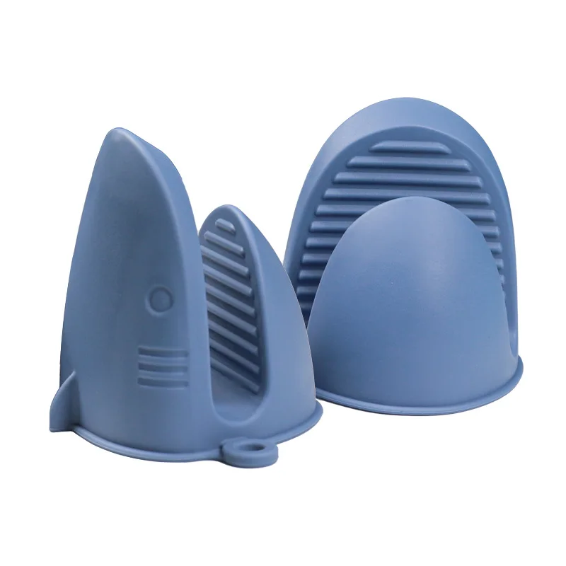 Thickened Silicone Oven Mitts Shark Shape for Kitchen Cooking Air Fryer Microwave Heat Resistant Gloves
