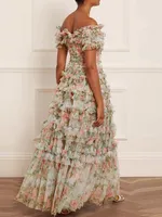 TWOTWINSTYLE-ضرب اللون فساتين الطباعة للنساء ، مائل الرقبة ، قصيرة الأكمام ، عالية الخصر ، أنيقة خط اللباس ، الإناث ملابس الموضة 1