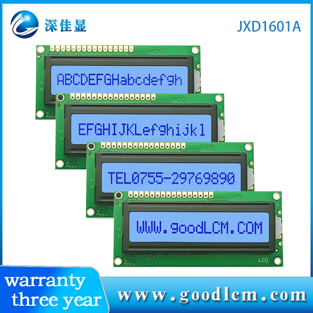 16x1Lcd display module 16*01Lcm module STN gray screen blue character Splc780d controller16PIN 5V or 3V power supply