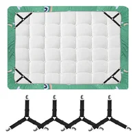 Attaches de drap de lit, Gadgets pour organisateur de draps de lit, Clip de couverture de matelas pour la maison, sangles élastiques réglables, 2/4 pièces 5