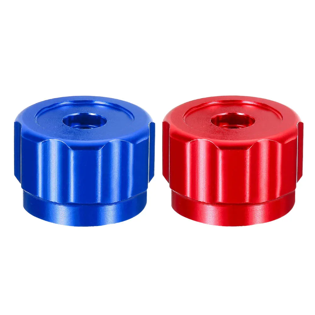 Round Wheel Handle Faucet Handles Manifold Gauges Knob Aluminum Alloy Red Blue Instrument Knob Tools Accessories faucet handles