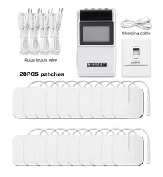 Advanced 15 - Mode Electronic Pulse Massager for Physiotherapy and Muscle Relaxation (Machine With 20Patch)