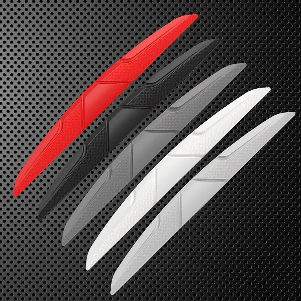 

4PCS Car Door Edge Anti-collision Protector Bar Stickers Silicone Side Protection Guards Rear View Mirror Cover Protection Strip