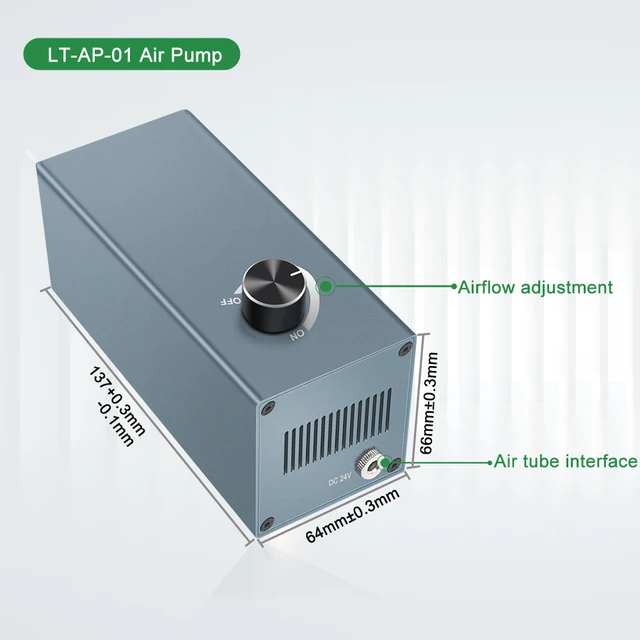 LASER TREE Laser Air Assist Compressor 15L/Min Air Pump for Remove Smoke and Dust for Laser Engraver Cutter Machine 5