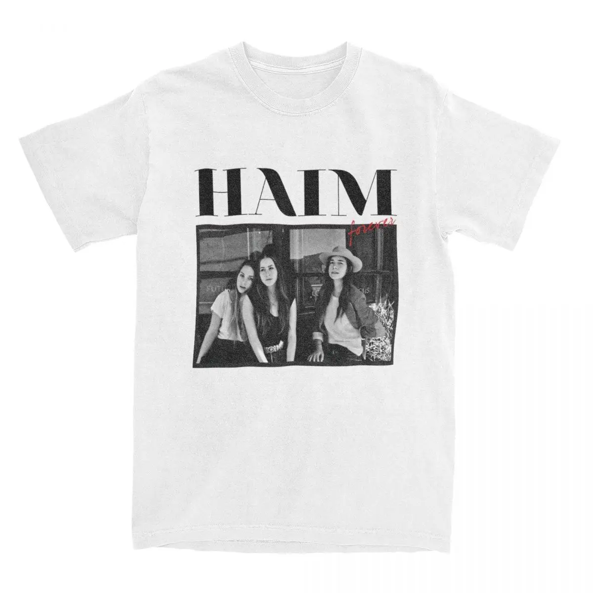 

Забавная футболка Haim с коротким рукавом для мужчин и женщин, 100% хлопок