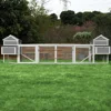 157 Inch Large Chicken Coop, Expandable Wooden Chicken Coop Poultry Cage, with 4 Chicken Coops and Cages 2