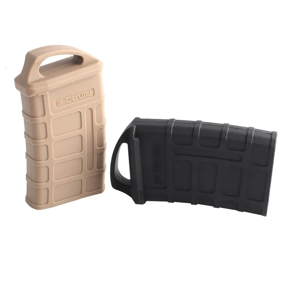 

M4 M16 Tactical Rubber Case Fast Magazine Holster 5.56 Mag Anti-slip Protective Sleeve Cover Airsoft Gun Cartridge Hunting Gear