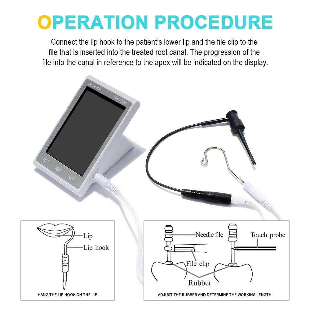 AI-Endo 16:1 Wireless Dental LED Endo Motor Apex Locator Root Canal Therapy Fit Niti Files Endodontics Instruments Basic Version 6