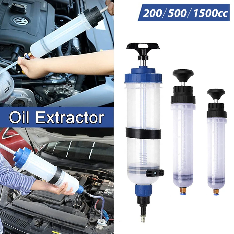 Car Oil Fluid Extractor Syringe 200cc 500cc 1500cc Car Fluid Change Inspection Auto Engine